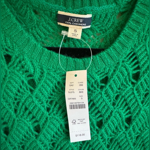 J.Crew emerald green sweater vest - Picture 2 of 2